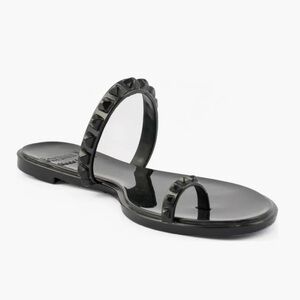 Carmen Sol Maria Jelly Sandals Black
